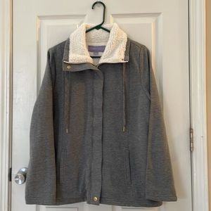 Sale! ❄️❄️New!❄️❄️Laura Scott Grey Zip-Up Jacket!❄️❄️